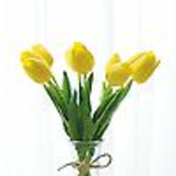 12. / sæt Pu Fantastisk Holland Tulip Flower Real Touch Konstgjorda Silk Blommor Arrangemang Bukett Hem Ro