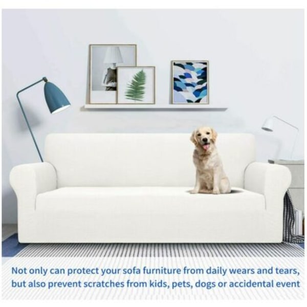 Sofabetræk, Super strækbar 1-sædets sofa, Universal Jacquard Spandex sofabetræk til stue til beskyttelse af møbler, Pet Cou