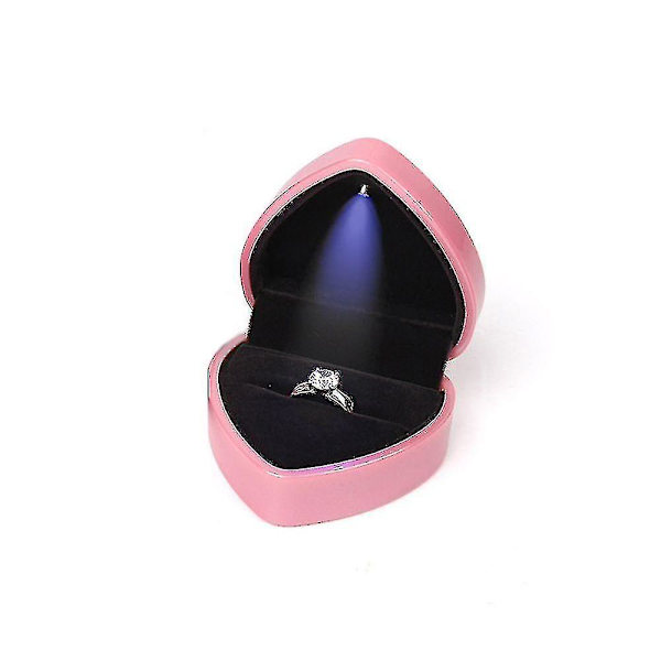 Gave Ring Box Kvinder Organizer Case Smykker Display Box Bærbare vielsesringe