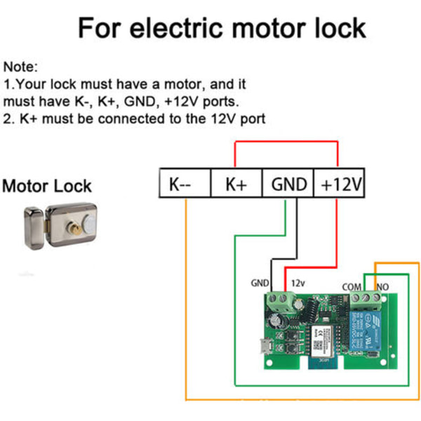 Enkeltkanals smart WIFI switch modul punkt handling selvlåsende modul alexa stemmestyring modul