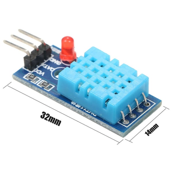 DHT11 temperatur- og relativ fugtighedssensormodul