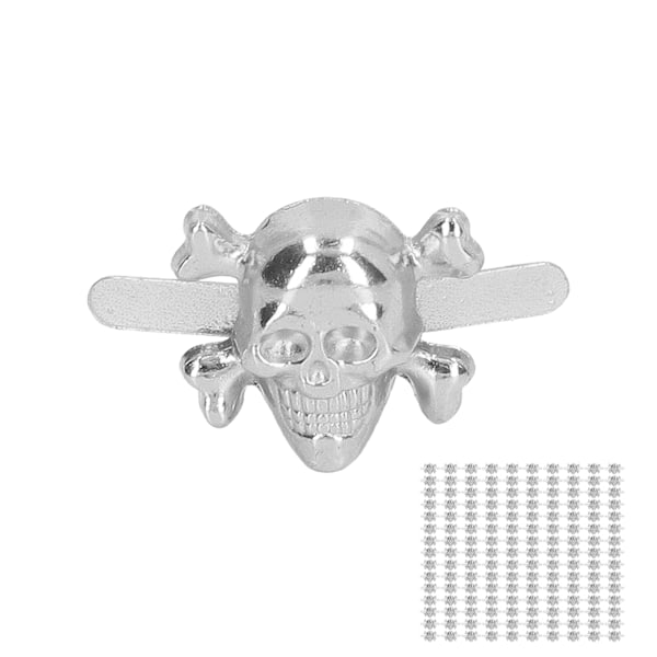 \"150 st Skull Rivets: Fashionabla gotisk stil Vackra Skull Studs för DIY skor, kläder och väskor i silver\"