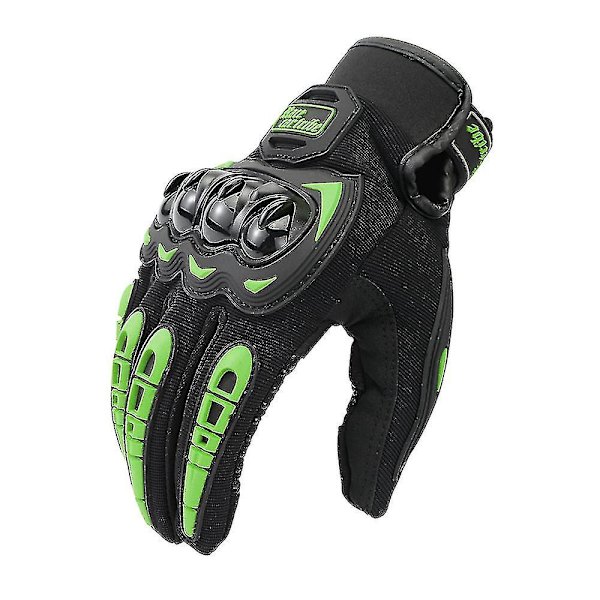 Käsine Moottoripyörä Miesten Guantes Moto Gant Kosketusnäyttö Hengittävä Moottoripyörä Kilpa Ratsastus Pyörä Suojakäsineet Kesä Xinda green L