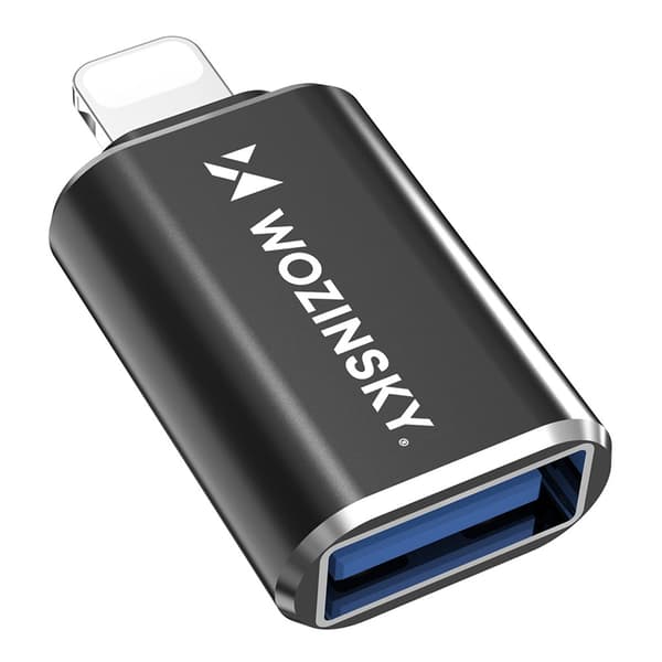 Wozinsky OTG USB-adapteri Lightning–USB -[ht] Sort