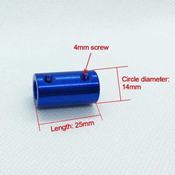 2 stk. Stive akselkoblinger 3D-printerdeler 6MM-10MM