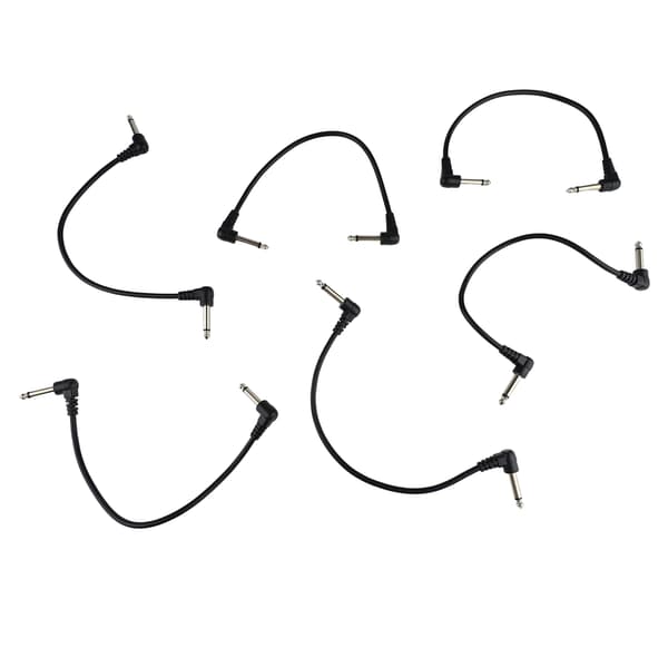 1,8 m Gitarpedalkabel Elektrisk Effektledning Musikkelsker Spiller Ornament 2 Albuehode