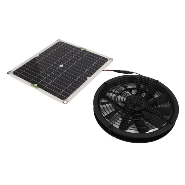 10 tommer 100W solpanelventilator til RV Yacht Drivhus Badeværelse