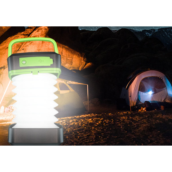 Camping Lights Solar Lights LED-valot ulkovalot Telttavalot Kannettavat vedenpitävät valot (vihreät (aurinkopuutarhavalot)),