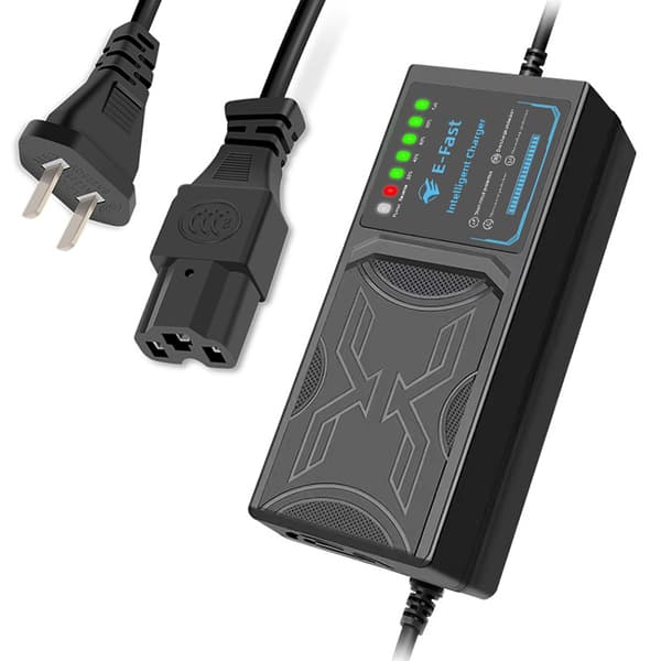 60V 20AH Lader for Elbiler med 7-Lysdisplay, Strømdisplay, Lekkasjebeskyttelse/Full Lading