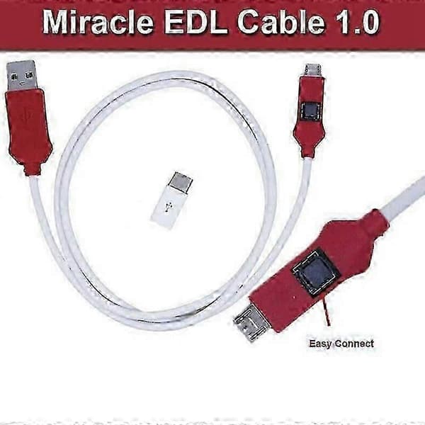 9008 port EDL-kabel för Qualcomm-flashning Vit