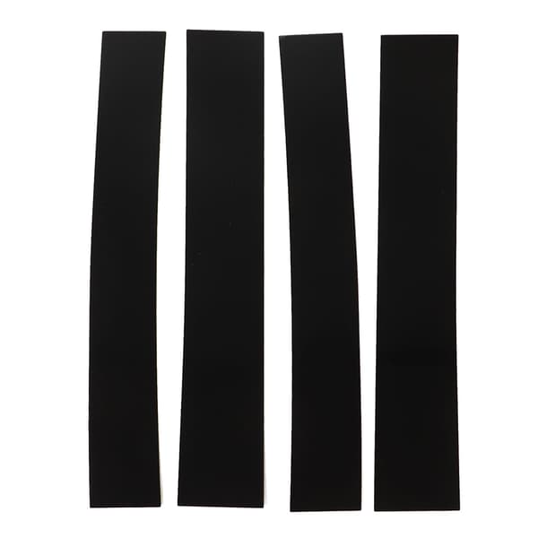 4D Style Pillar Post Trim Gloss Sort Spejl Overflade Støbt Mærkat Udskiftning til Escalade 2007 til 2014