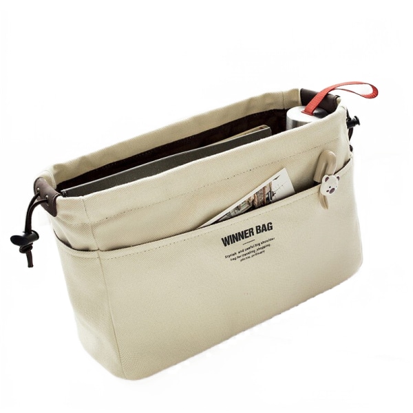 Canvas Håndveske Organizer Bag Organizer Innlegg Med