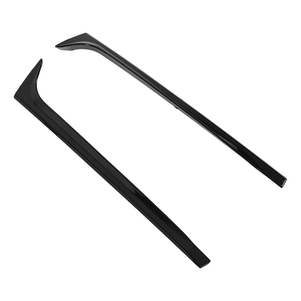 2. Bakruta Sidespoiler Glans Sort ABS Facade Kåbe Udskiftning MK5 2011 2017