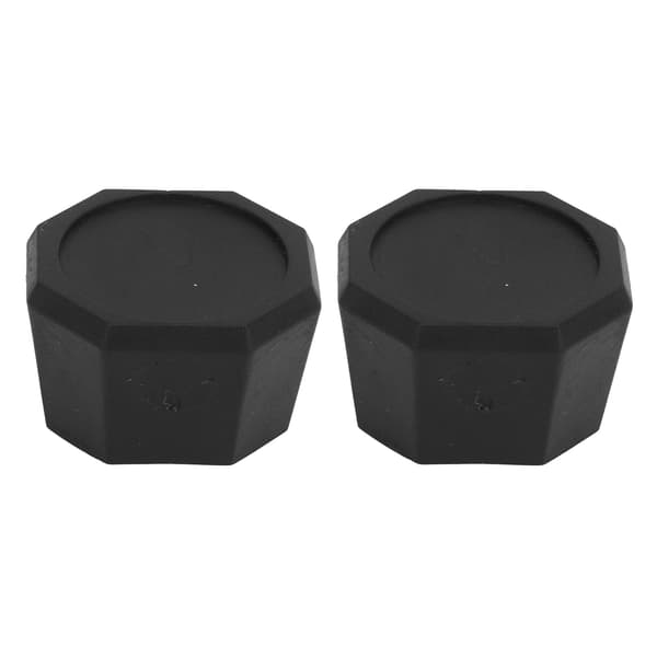 2. tennisracket Butt Cap Silikone Endebeskytter til Racketball Racket Sort