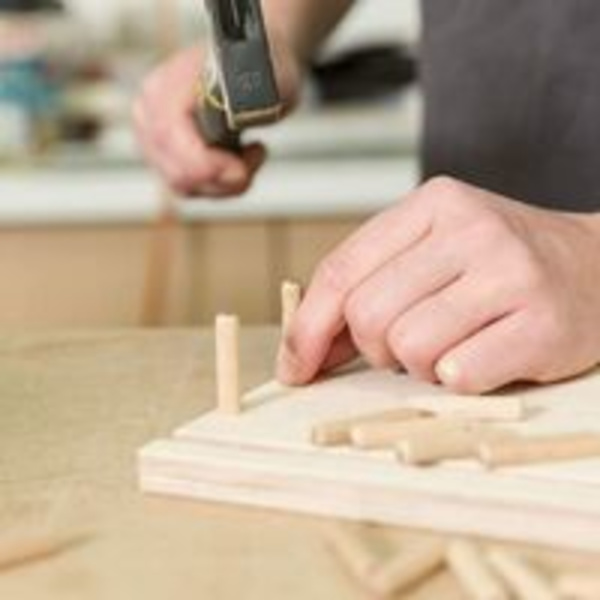 400 Pack 8mm x 40mm Puiset tapit - Massiivipyökkipuutappi Ihanteellinen puuntyöstöön jyrsintä - Soveltuu poraukseen Jig/Drilling Guide.
