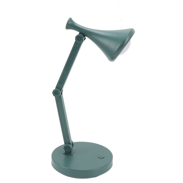 Moderne LED-bordlampe med 2 lysstyrkenivåer og justerbar stativ - Perfekt for studier, sovesal og kontor - Øyevernlig design - Grønn