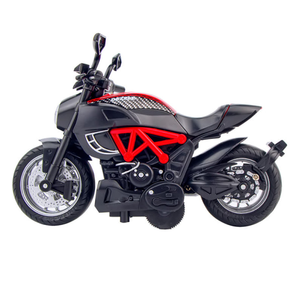Motorcykel model leksak, elektrisk legering bil høj imitation red