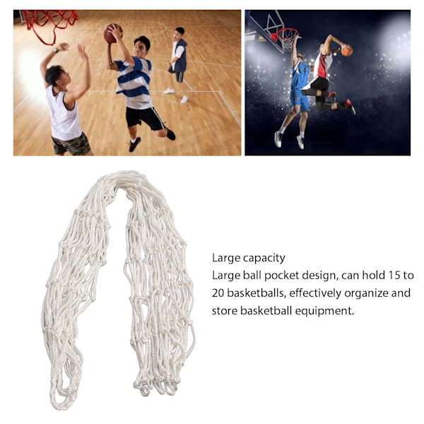Letvægts Bærbar Basketballnet Taske i Polyester til 15-20 Bolde - Ideel Sportsbæreløsning