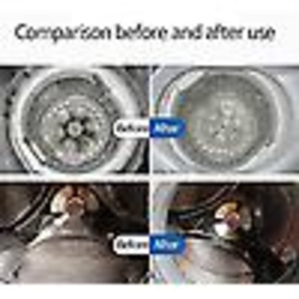 12 stykker tvättmedelsskumtabletter for att ta bort mögel, smuts og deodorisera tvättmedelstabletter
