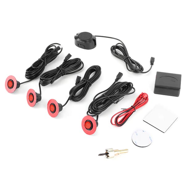 16,5 mm innebygd backup radarsensor rød parkeringsassistent med summer