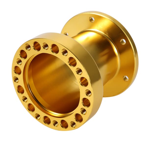 Universal Bil Hjuldistans Adapter Kit 3-Delars Aluminium Guld Navcentrisk