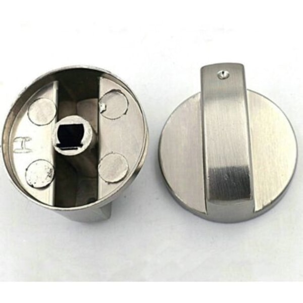 Universal metallinen säätönuppi kaasuliesi nuppi 6 mm universal uunin nuppi kaasuliesille 2 kpl