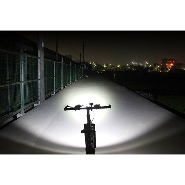 2400 Lumen Vandtæt MTB Mountain Bike Lys USB Genopladelig 4 Modes Front Lys LED Lampe Kraftig Passer til enhver mountainbike