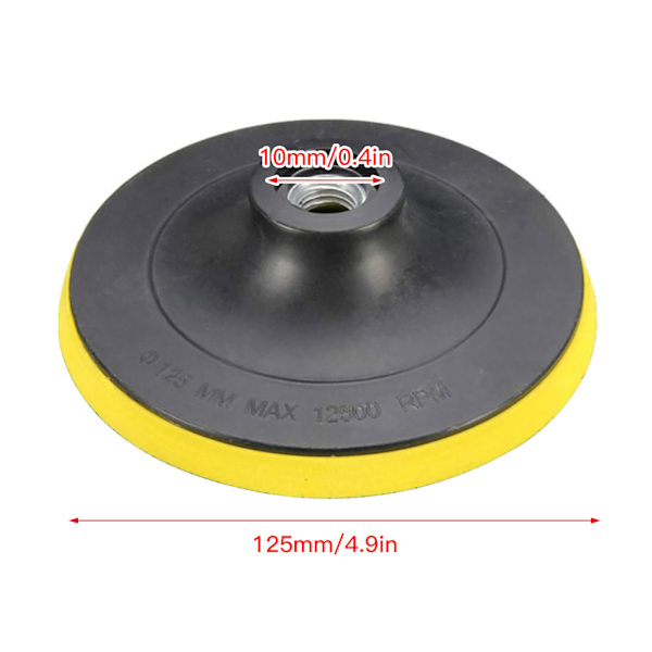 125 mm:n itseliimautuva hiomapaperilaikka 10 mm:n reiällä kiillotukseen