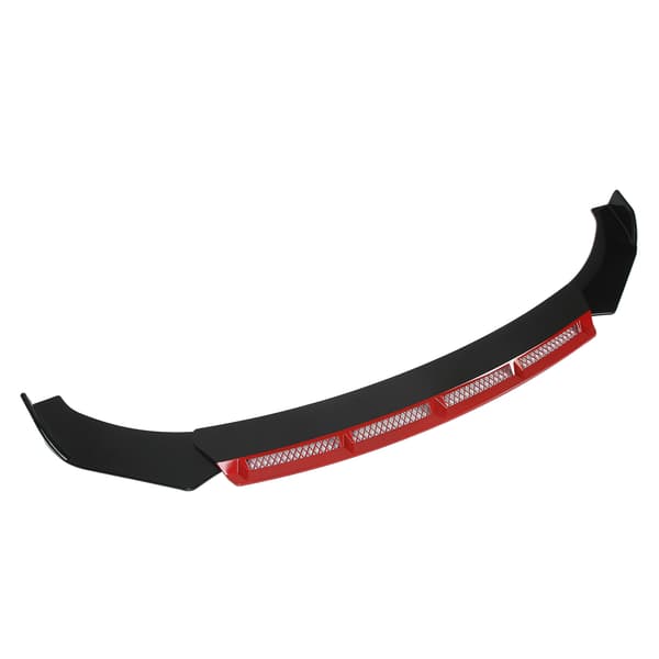 3-pack frontspoiler för stötfångare, universell spoiler, bilmodifiering för bil, röd