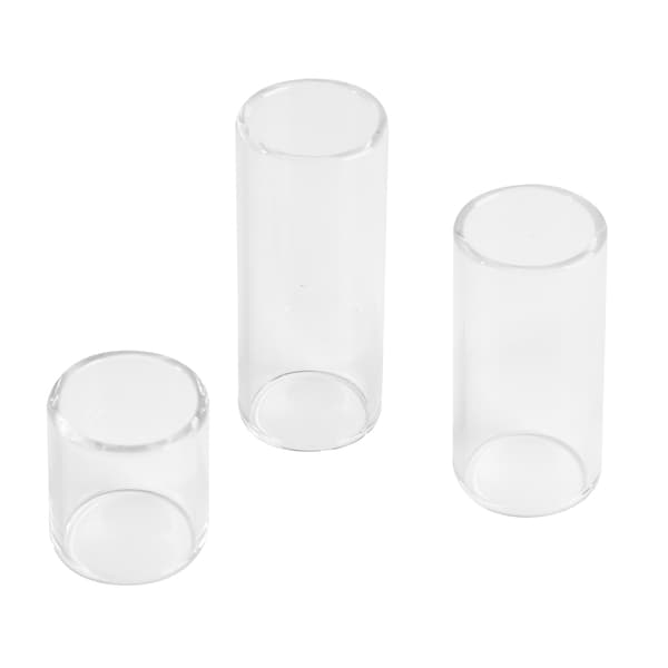 3 stk. Guitar Slide Glas Finger Slider Instrumenttilbehør til Spilleperformance