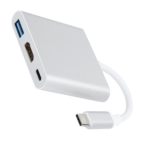 USB 3.1 Hub 3-i-1 Multifunktionel Hub til 4K USB 3.0 Adapter HDMI Kabel til OS X