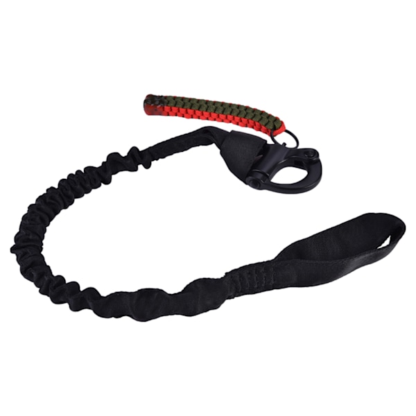 Udendørs CS essentiel pistolreb taktisk missionsreb elastisk sikkerhedsreb talje beskyttelse deluxe version (sort (SL-21-BK)) Black