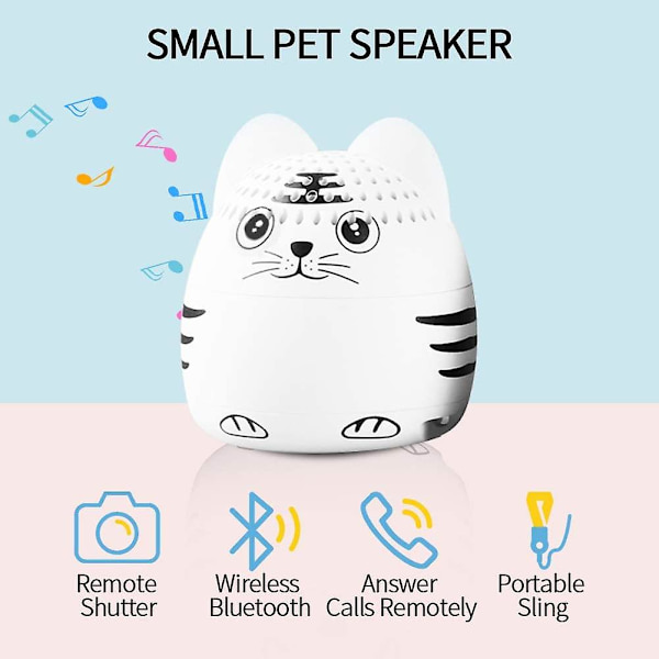 White Pet Cute Animal Cartoon kannettava Bluetooth kaiutin,