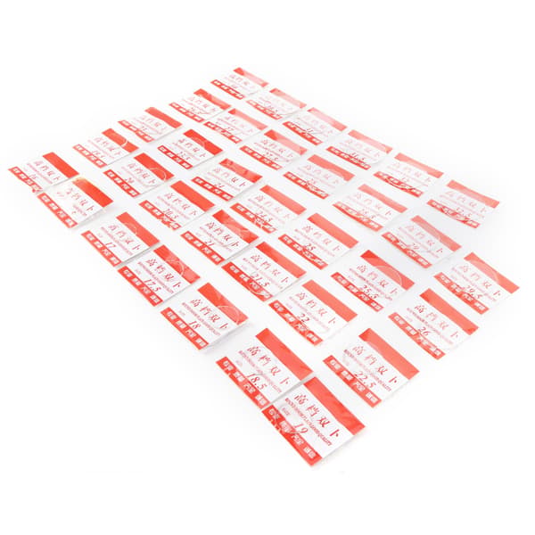 Urglasslinser, 34 deler, konveks overflate, konkav bakside, pose-design, 16–32,5 mm