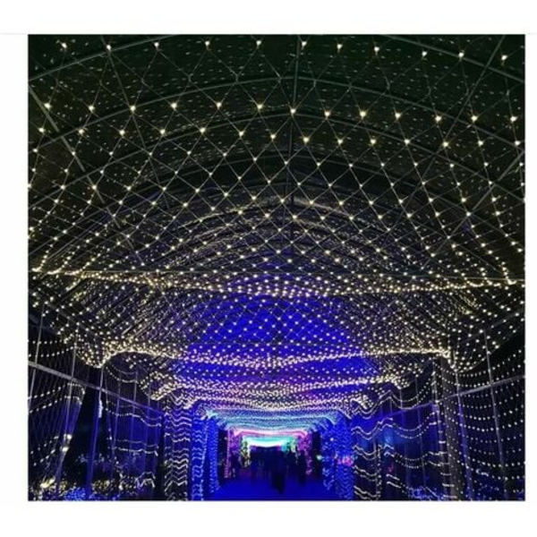 Julljusridå, 3x2m Fairy Lights, Blinkande, Dekoration för julens sovrum, bröllop, fest, hem, trädgård, te