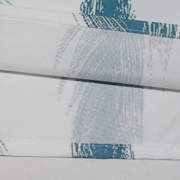 Blue Feather Feather Print duschdraperi (130g) 100W*180H CM,