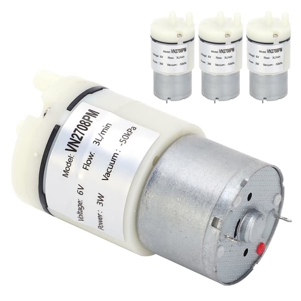 Mini Vakuum Vatten Luftpump för Akvarium DC 6V 3 st