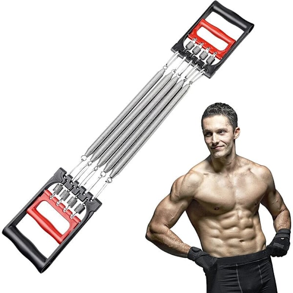 Dual-use strammer expander bodybuilding fitness udstyr fitness udstyr multifunktion modstand stål fjeder trækker muskler,