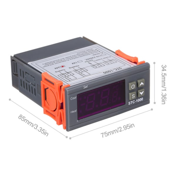 (110V-220V) termostat stc-1000 akvarieudklækkende temperaturkontrolkontakt