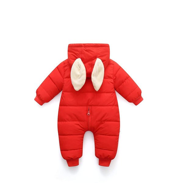 Jumpsuit Hooded Suit Jumpsuit Varm långärmad tecknad kanin 100cm