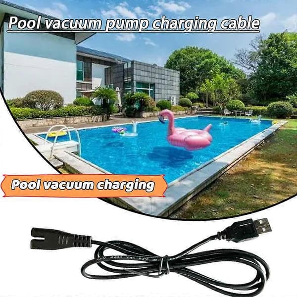 USB-opladerkabel til poolstøvsuger, erstatning for Intex / Spa[ht]
