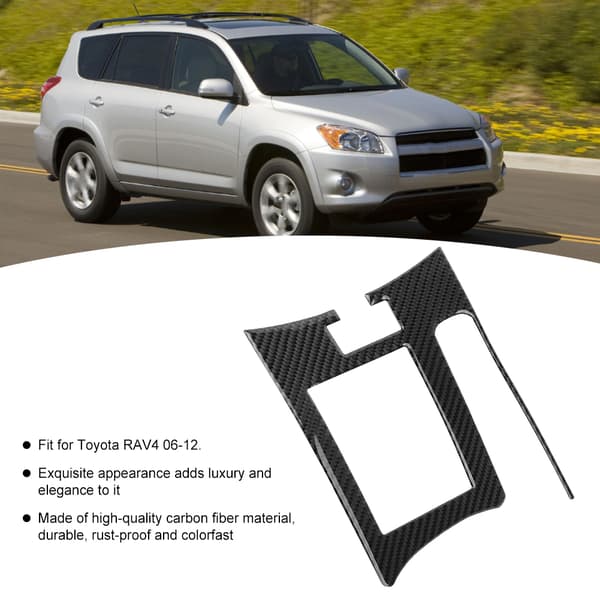 Karbonfiber Håndbrems Spark Panel Trim for Toyota RAV4 2006 2012