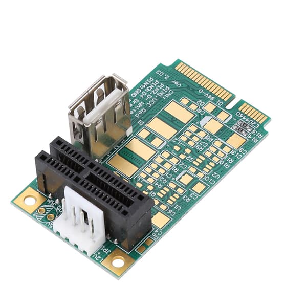 Mini PCI-E til PCI Express 1X Slot Adapter Riser-kort Test PCI-E 4X/8X/16X