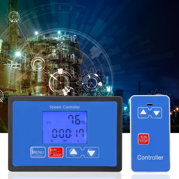 6.5V-55V 30A Motorcykel Hastighetsregulator LCD-Display Fjärrkontroll Borstmotor Start Stopp Timer