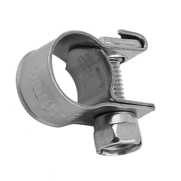 Mini drivstoffslangeklemme i rustfritt stål 10 stk 6 mm til 20 mm