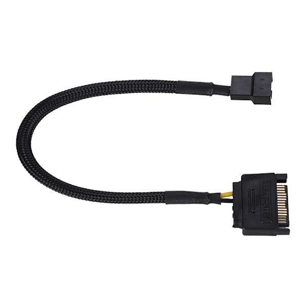 5-pakkauksen SATA 15-nastainen 4-nastaiseen jäähdytystuulettimen virta-adapterikaapeli - 22AWG-kaapeli