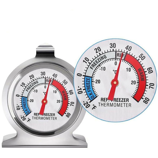 Rustfritt stål Kjøleskap Termometer Fryser Termometer Fryser Termometer Fryser Termometer Termometer