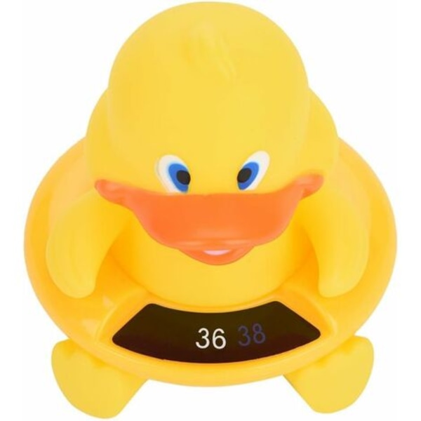 Styles babybadetermometer, søde dyrs flydende temperaturdisplay, badelegetøj (gul and)