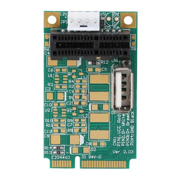 Mini PCI-E til PCI Express 1X Slot Adapter Riser-kort Test PCI-E 4X/8X/16X