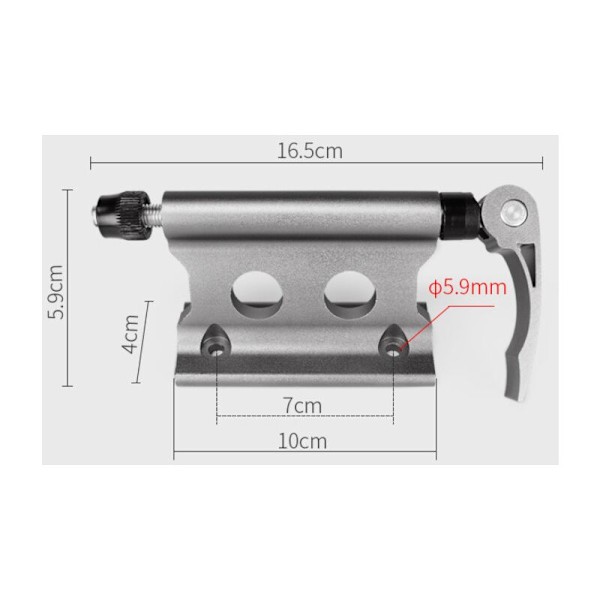 Cykel Forgaffel Clip Bærbar Cykel Cykel Reservedele Modificeret aluminium Forgaffel (sort)